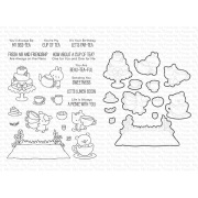 マイフェイバリットシングス Tea Party Pals Stamp & Die Duo