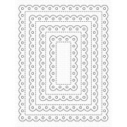 マイフェイバリットシングス Stitched Eyelet Lace Rectangle STAX