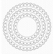 マイフェイバリットシングス Stitched Eyelet Lace Circle STAX