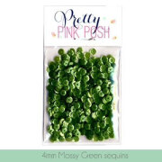 プリティピンクポッシュ シークイン(4mm) - Mossy Green