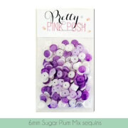プリティピンクポッシュ シークイン(6mm) - Sugar Plum Sequins Mix