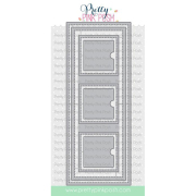 プリティピンクポッシュ　Slimline: Peekaboo Windows