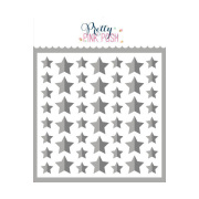 プリティピンクポッシュ Half Stars Stencils (2 Pack)