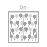 プリティピンクポッシュ Layered Balloons Stencils (3 Pack)