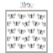 プリティピンクポッシュ  Layered Butterflies Stencils (3 Pack)
