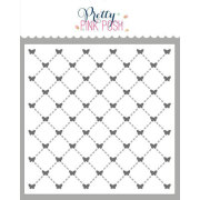 プリティピンクポッシュ Layered Butterfly Lattice Stencils (2 Pack)