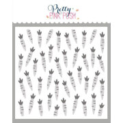 プリティピンクポッシュ Layered Carrots Stencils (3 Pack)