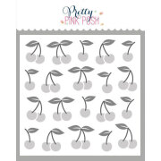 プリティピンクポッシュ Layered Cherries Stencils (3 Pack)
