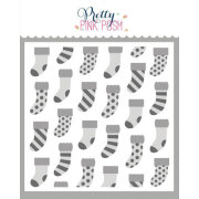 プリティピンクポッシュ Layered Stockings Stencils (3 Pack)