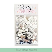 プリティピンクポッシュ Silver Heart Confetti