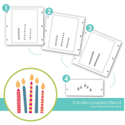 テイラードエクスプレッション  Candles Layering Stencil
