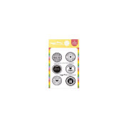 ワッフルフラワー Postage Collage Circle Sentiments