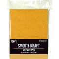 アメリカンクラフト 封筒- A2 Envelopes Smooyh Kraft(50pk)