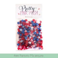 プリティピンクポッシュ シークイン(4mm) - Patriotic Sequins Mix