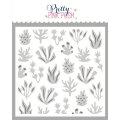 プリティピンクポッシュ Layered Coral Stencils (2 Pack)