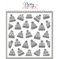 プリティピンクポッシュ Layered Winter Hats Stencils (2 Pack)