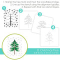 テイラードエクスプレッション O Christmas Tree Split Stamp & Stencil Combo