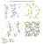 アルテニュー Flower Vines Simple Coloring Stencil Set (3 in 1)