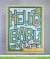 ローンフォーン giant outlined hello baby