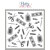 プリティピンクポッシュ Crafty Background Stencils (3 Pack)