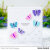 プリティピンクポッシュ Layered Butterfly Lattice Stencils (2 Pack)