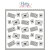 プリティピンクポッシュ Layered Letters Stencils (3 Pack)