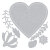 シジックス Bold Floral Heart