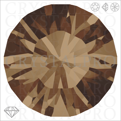 スワロフスキー　#1028　スモーキークォーツ