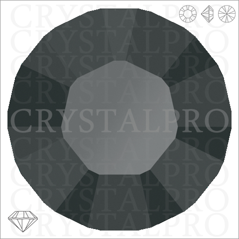 スワロフスキー　#1028 ジェットヘマタイト