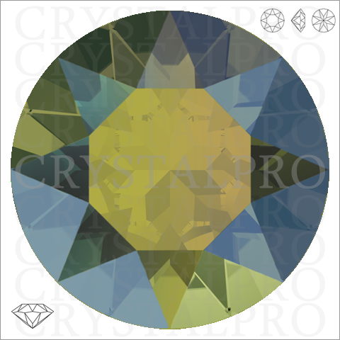 スワロフスキー　#1088　クリスタルイリデッセントグリーン