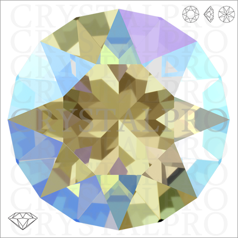 スワロフスキー #1088 ブラックダイヤモンドシマー