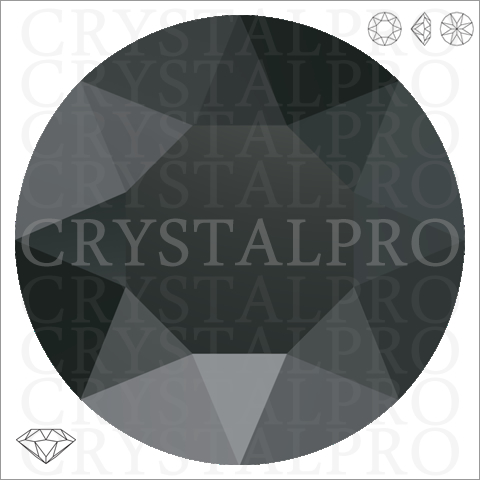 スワロフスキー　#1088　ジェットヘマタイト