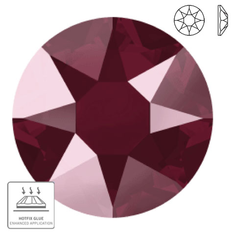 美品・箱付✨️スワロフスキー　クリスタル　Darose クリスタルレッド　花 スワロフスキーチャトン クリスタルロータスピンクディライト