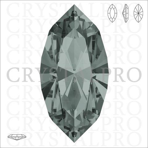 スワロフスキー #4228 ブラックダイヤモンド