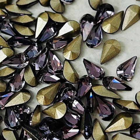 在庫限り】スワロフスキー #4328 6x3.6mm クリスタルアンティーク