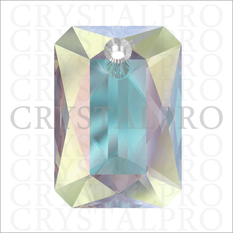スワロフスキー 6435 Emerald Cut Pendant クリスタルab 16mm 1ヶ