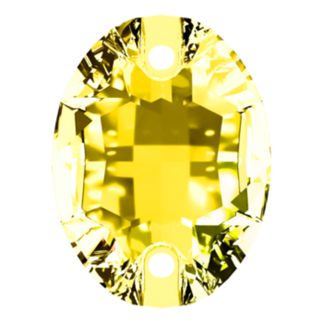 AURORAクリスタルのオーバル・ライトトパーズの画像