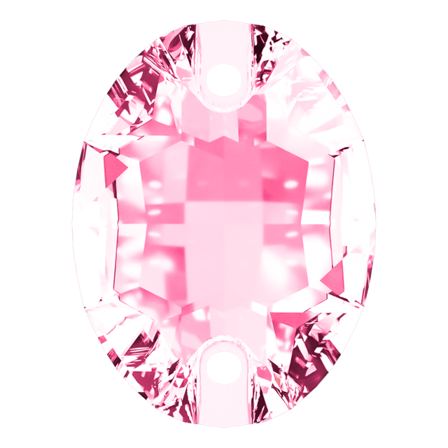 AURORAクリスタルのオーバル・ライトローズの画像