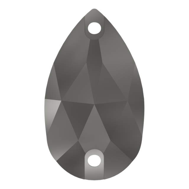 AURORAクリスタルのペアシェイプ・ジェットヘマタイトの画像