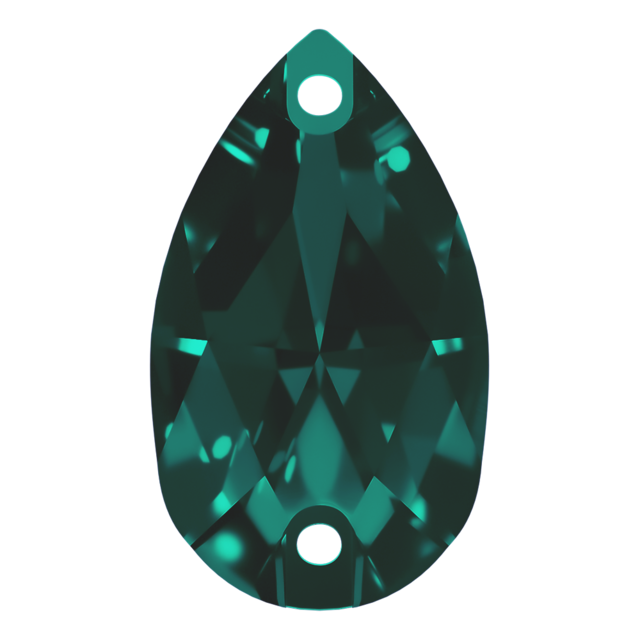 AURORAクリスタルのペアシェイプ・エメラルドの画像