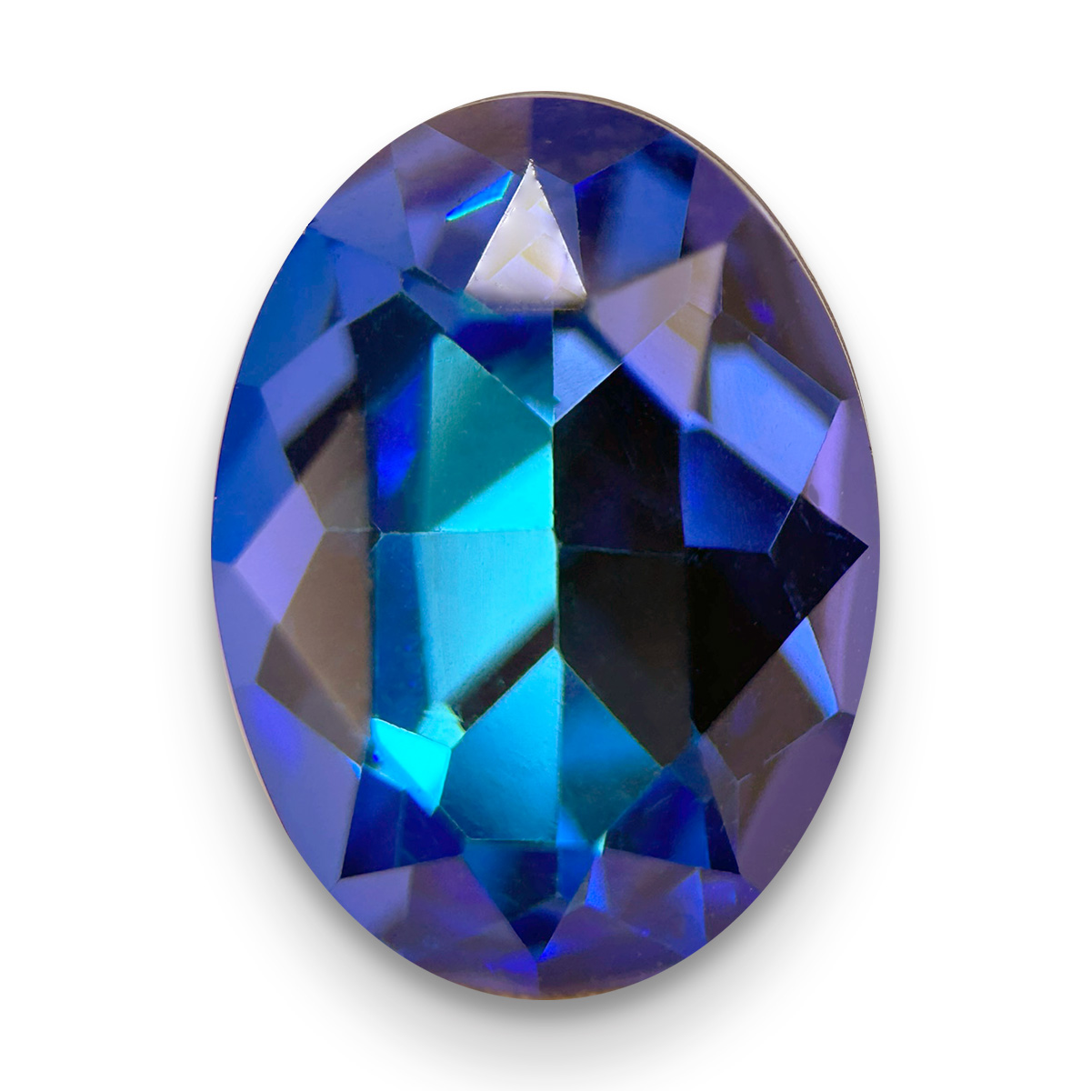 オーロラクリスタルのオーバル形状のディープシーディライトの画像