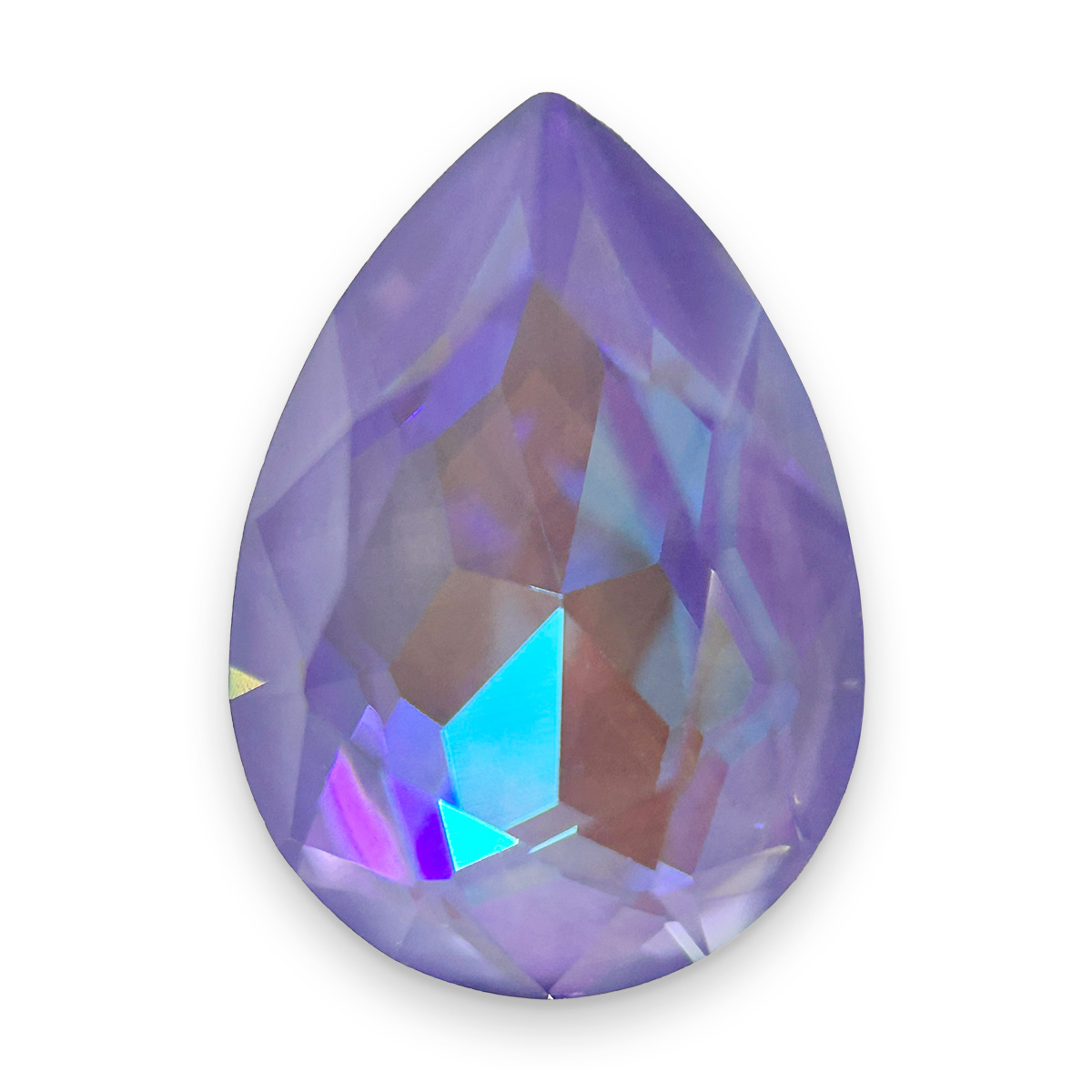 オーロラクリスタルのドロップ形状のバイオレットディライトの画像