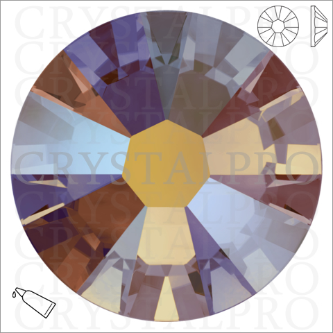 スワロフスキー #2058　トパーズシマー