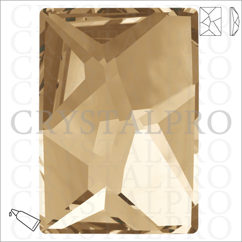 スワロフスキー #2520 クリスタルゴールデンシャドウ