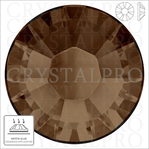 スワロフスキー　ホットフィックス　#2038 スモークトパーズ