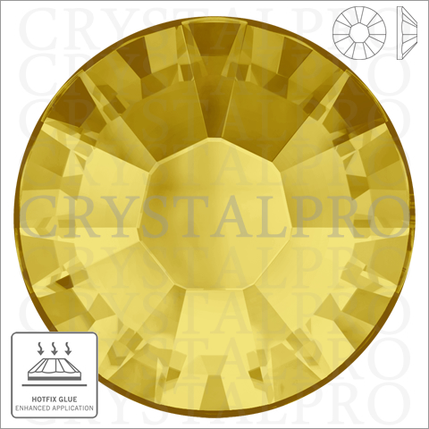 スワロフスキー　ホットフィックス　#2038 ライトトパーズ