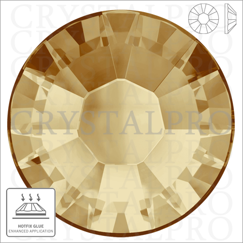 スワロフスキー　ホットフィックス　#2038 ライトコロラドトパーズ