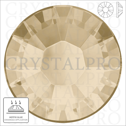 スワロフスキー　ホットフィックス　#2038 ライトシルク