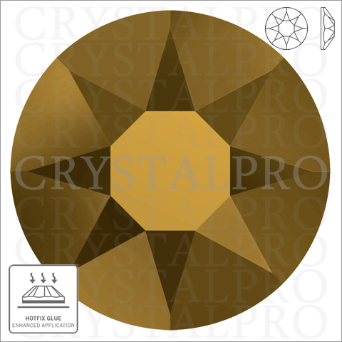 スワロフスキーホットフィックス　#2078 クリスタルドラド