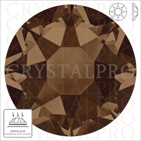 スワロフスキーホットフィックス　#2078 スモークトパーズ